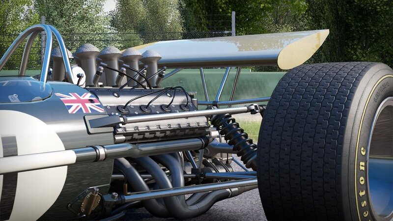 Classic race car engine