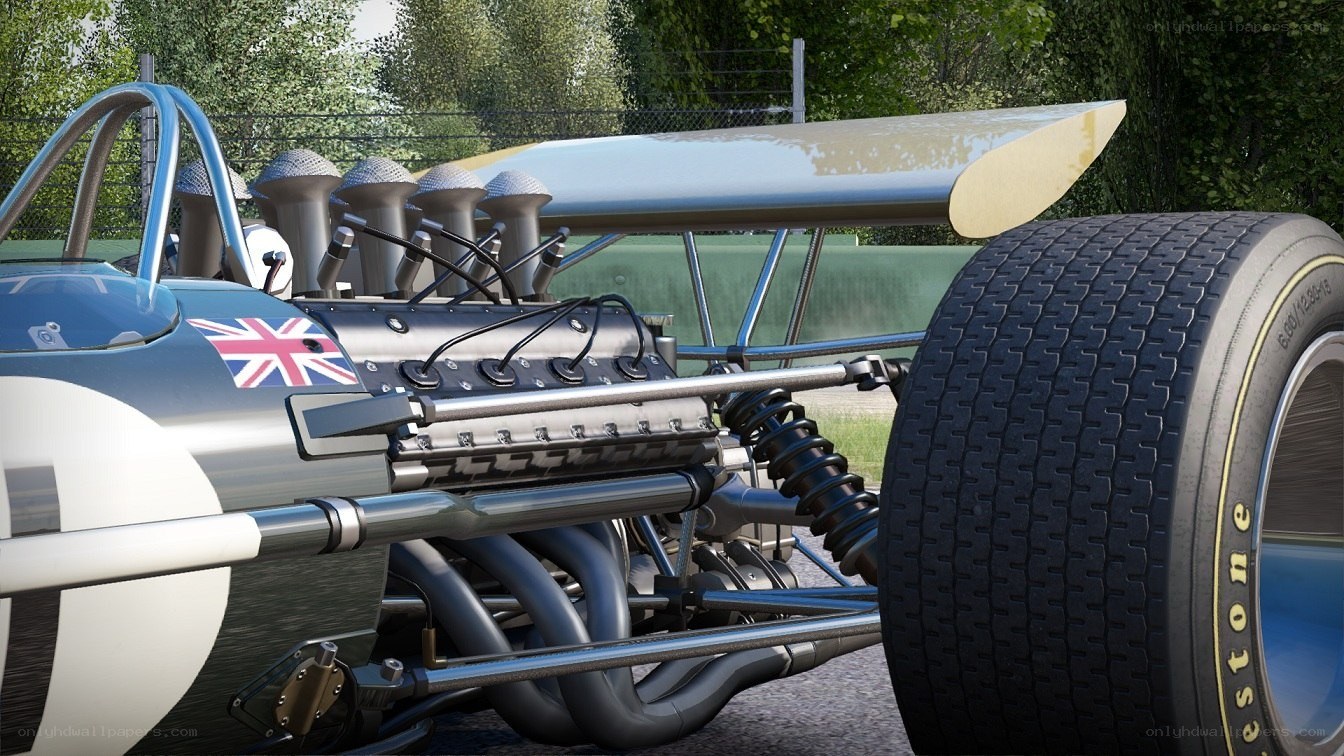Classic race car engine