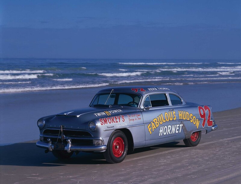 Classic Race Car on Beach