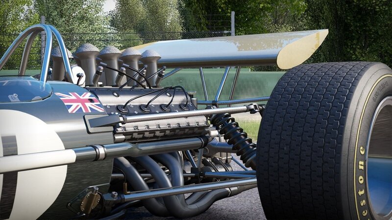 Classic Race Car — Silver