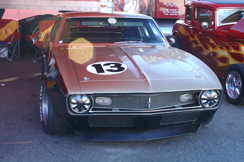 Classic race car with number 13