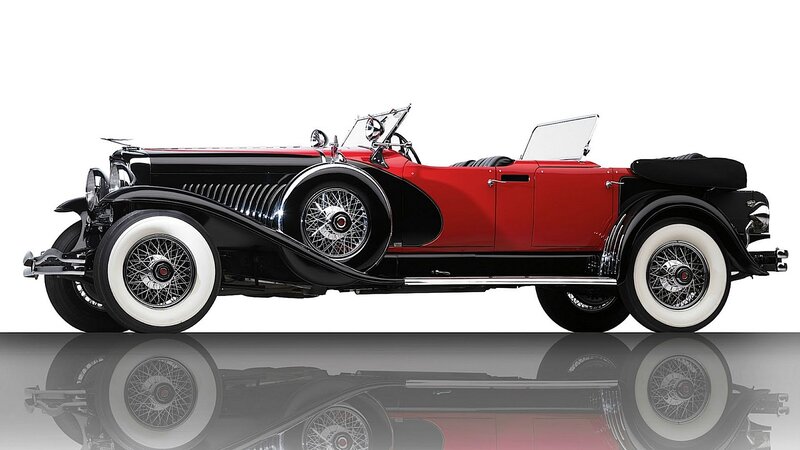 Classic Red and Black Car — Elegant