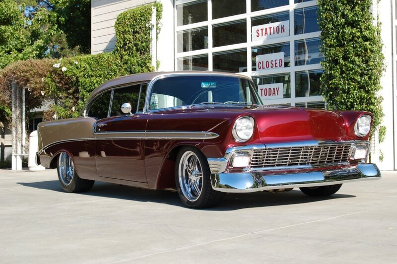 Classic Red and Brown Car