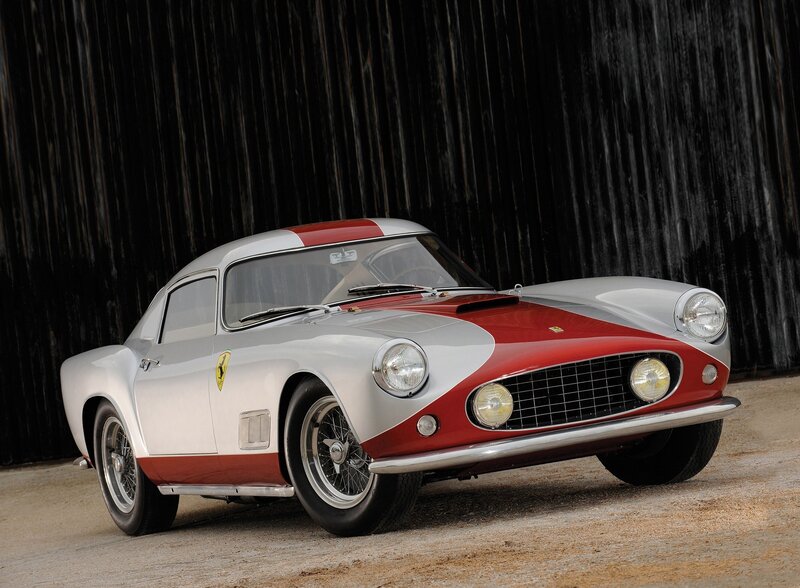 Classic red and silver Ferrari