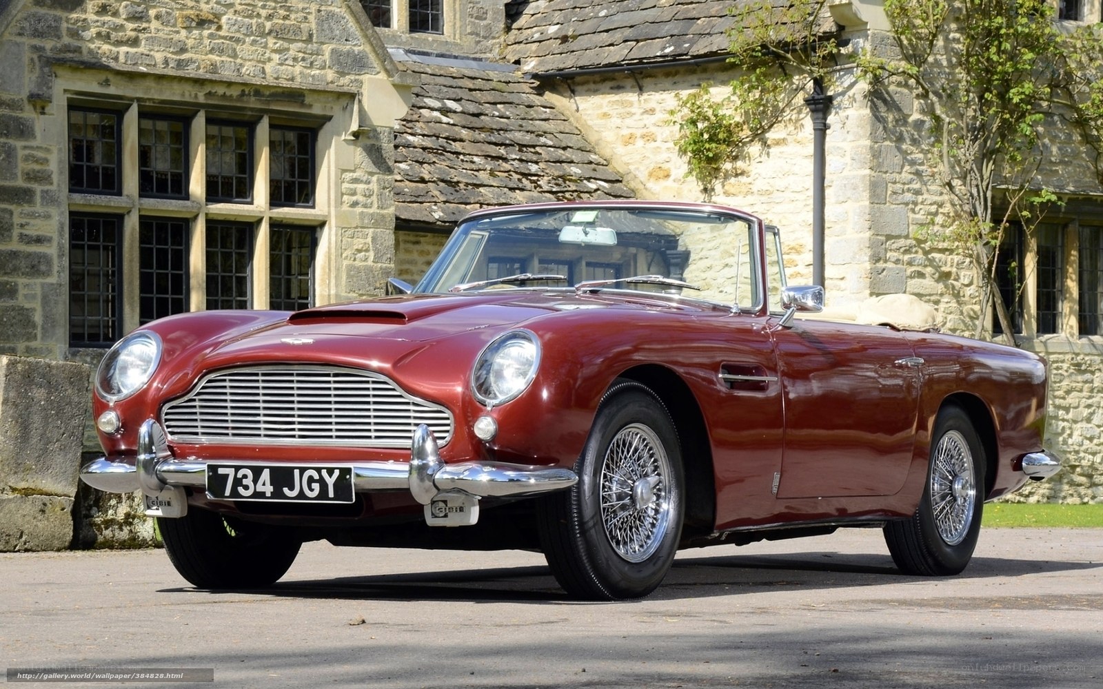 Classic red Aston Martin DB5