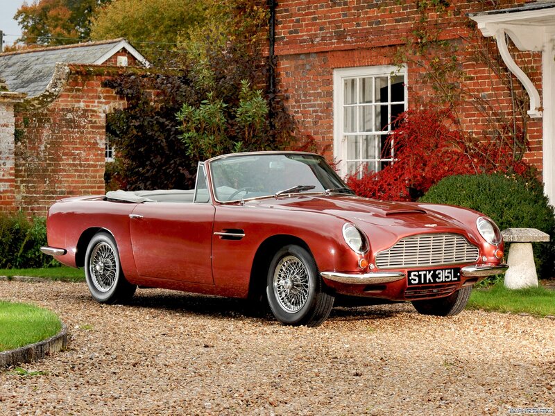 Classic red Aston Martin DB6