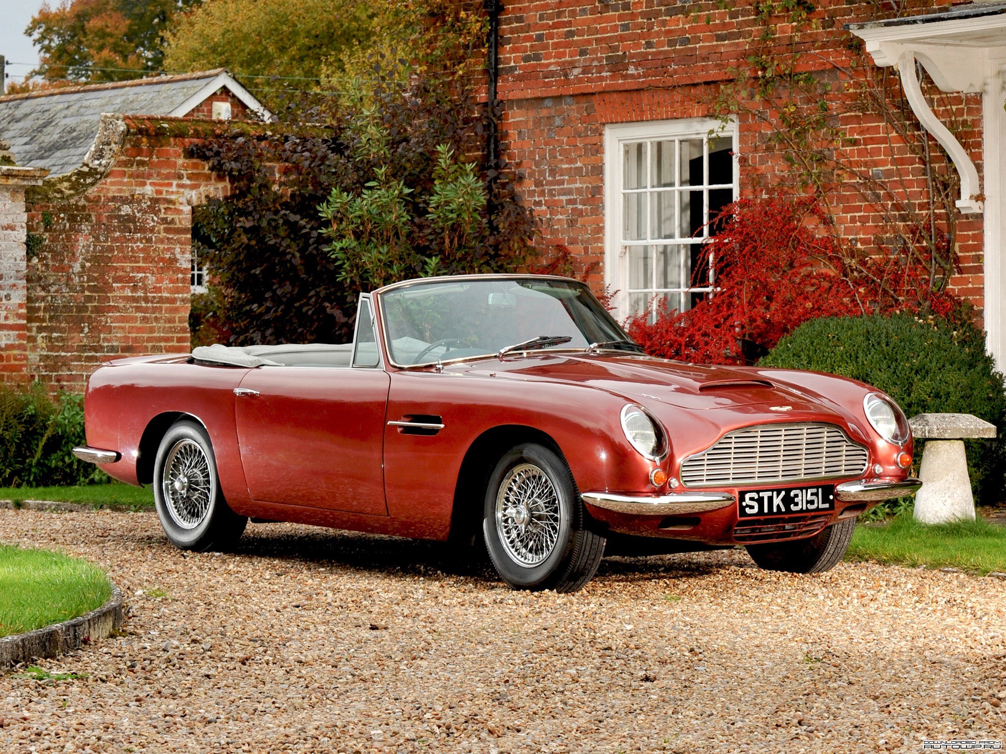 Classic red Aston Martin DB6