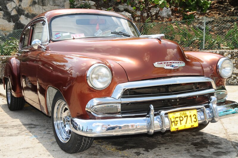 Classic Red Chevrolet Car