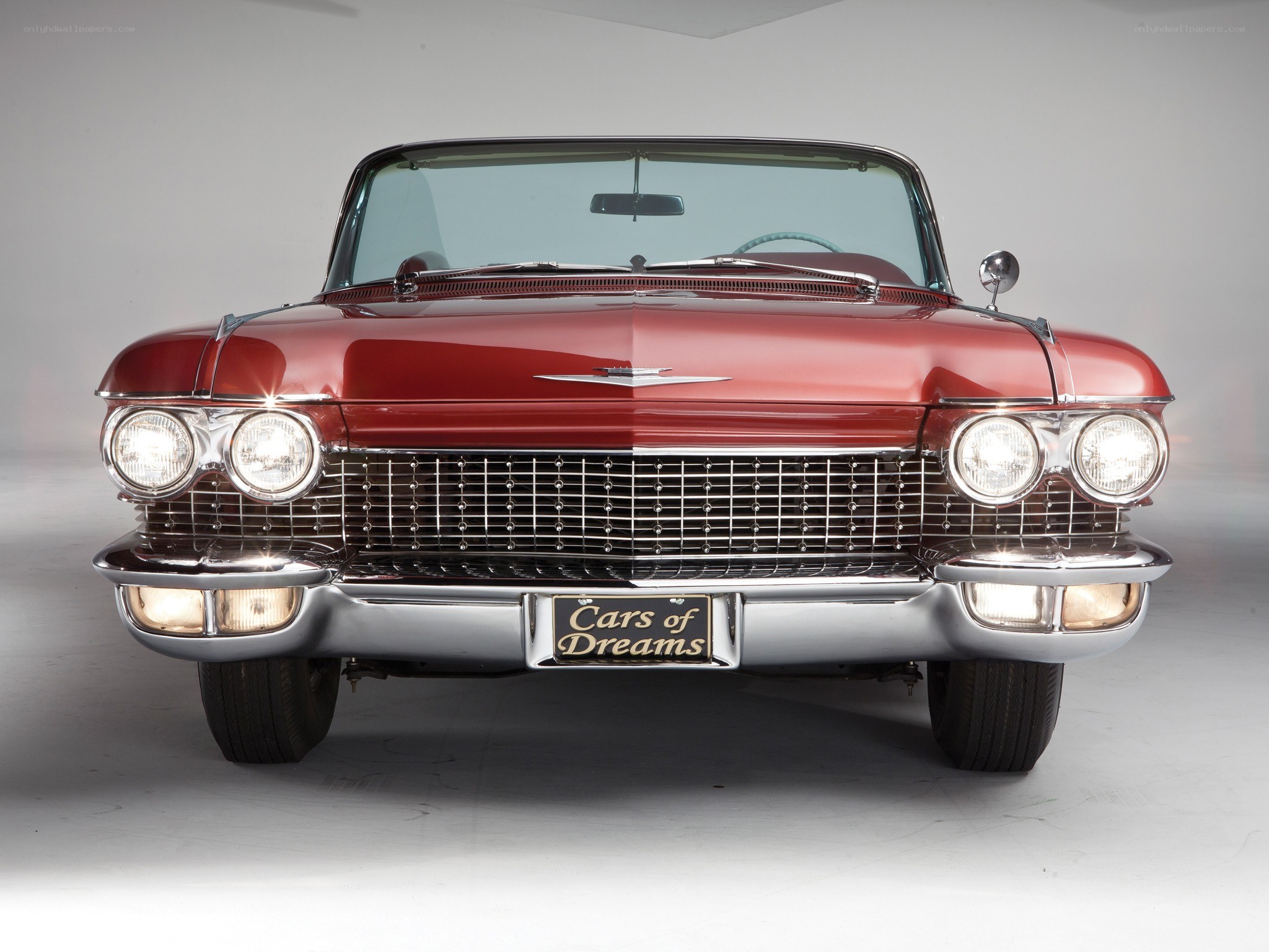 Classic red convertible car