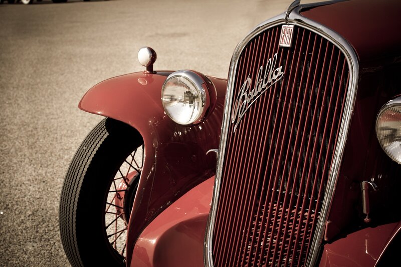 Classic red Fiat Brevettata