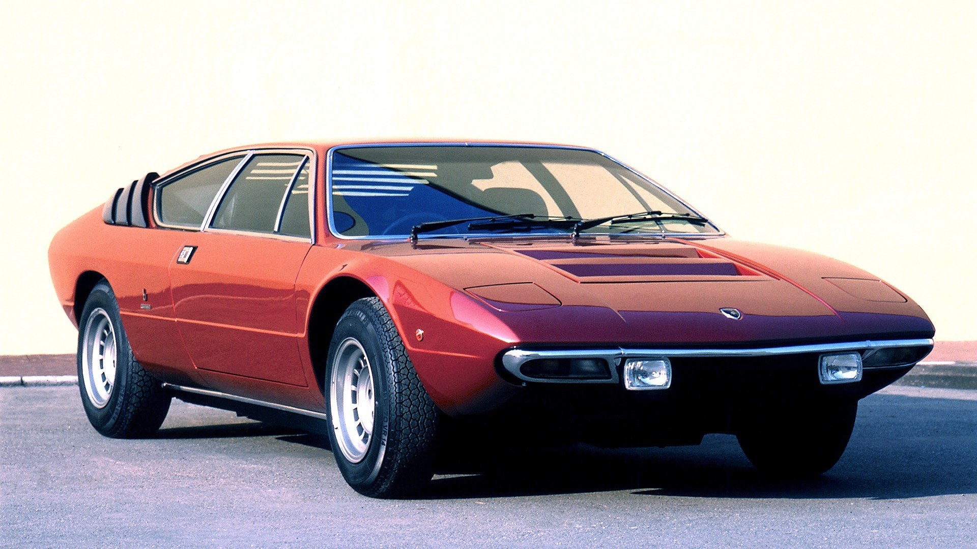 Classic red Lamborghini Miura