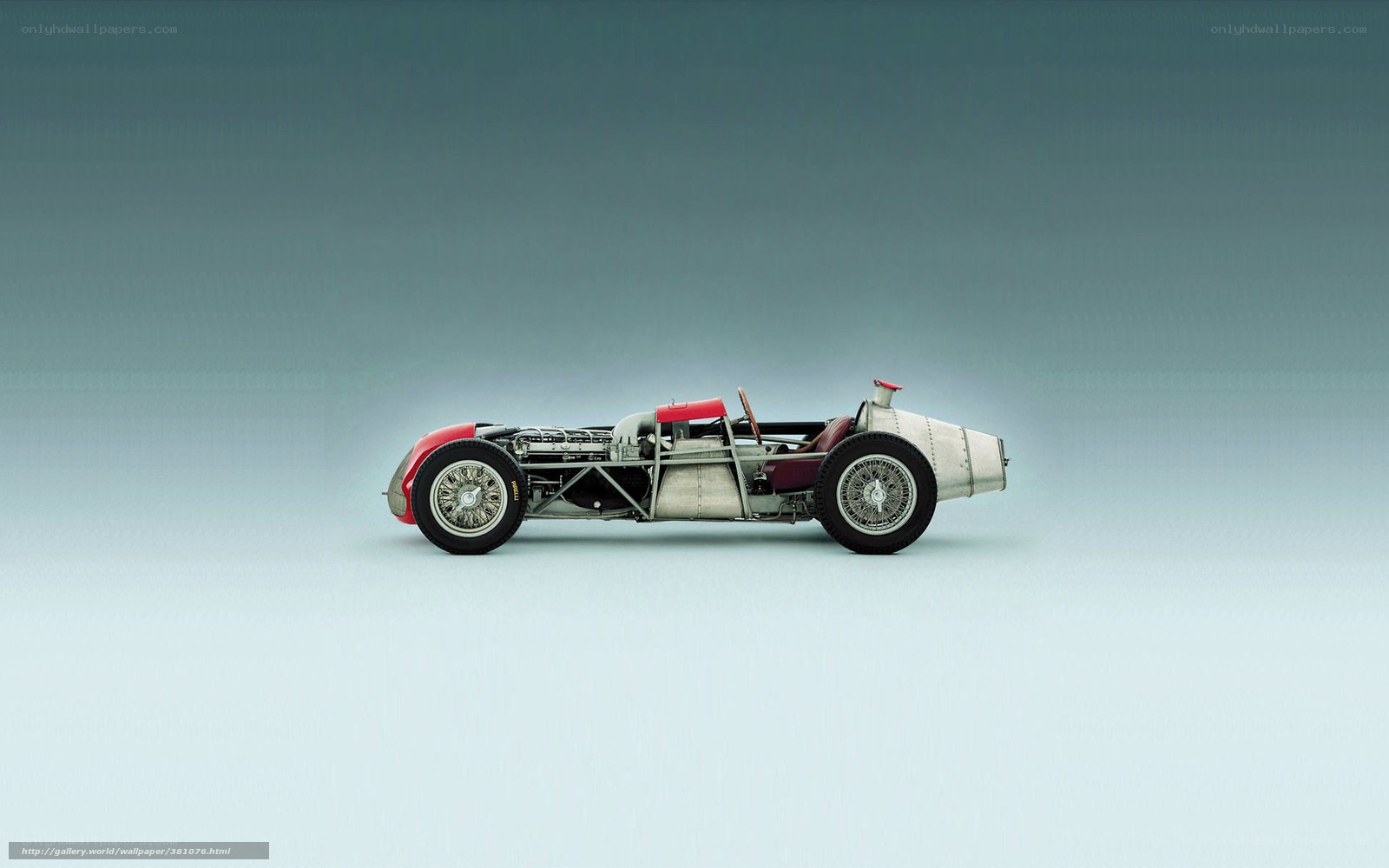 classic red race car