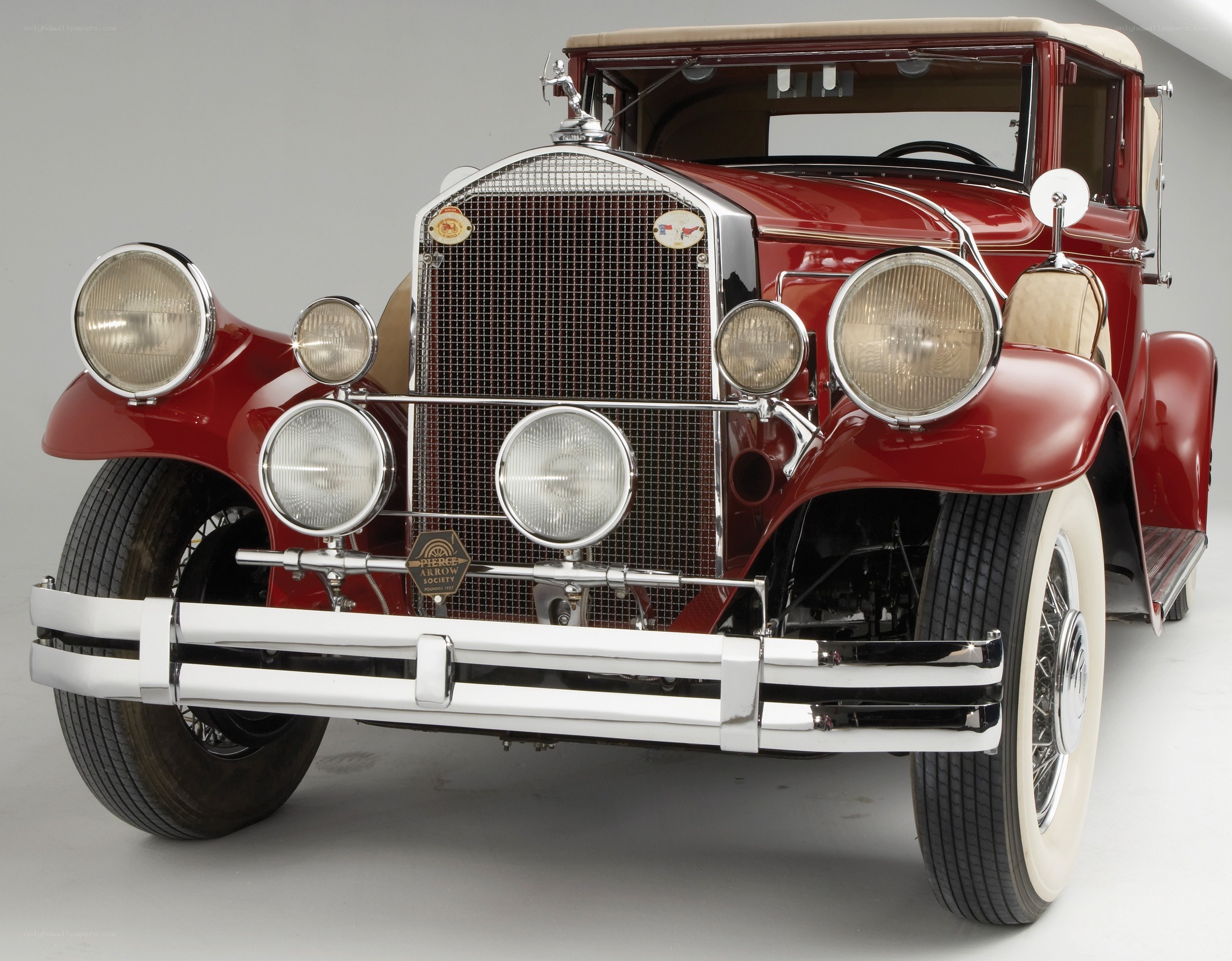 Classic red vintage car