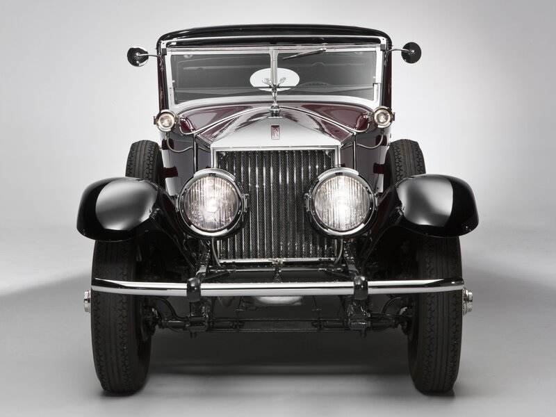 Classic Rolls-Royce car front view