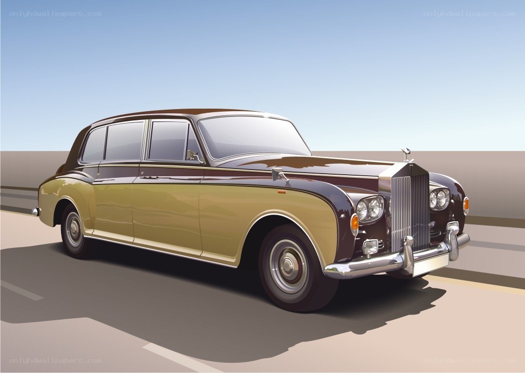 Classic Rolls-Royce on the road