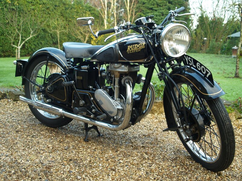 Classic Rudge Ulster motorcycle