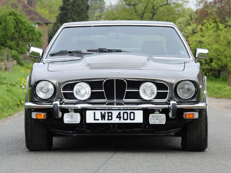 Classic silver Aston Martin