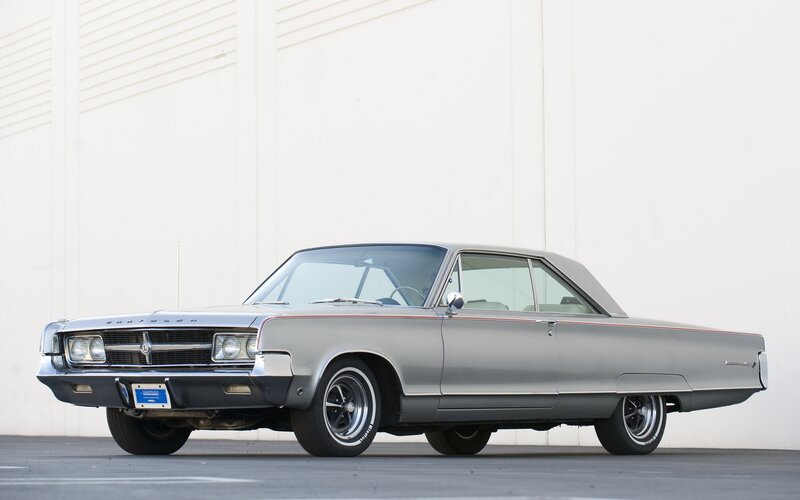 Classic silver Chrysler coupe