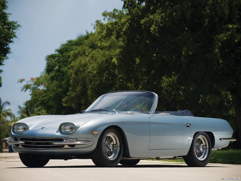 Classic silver convertible sports car