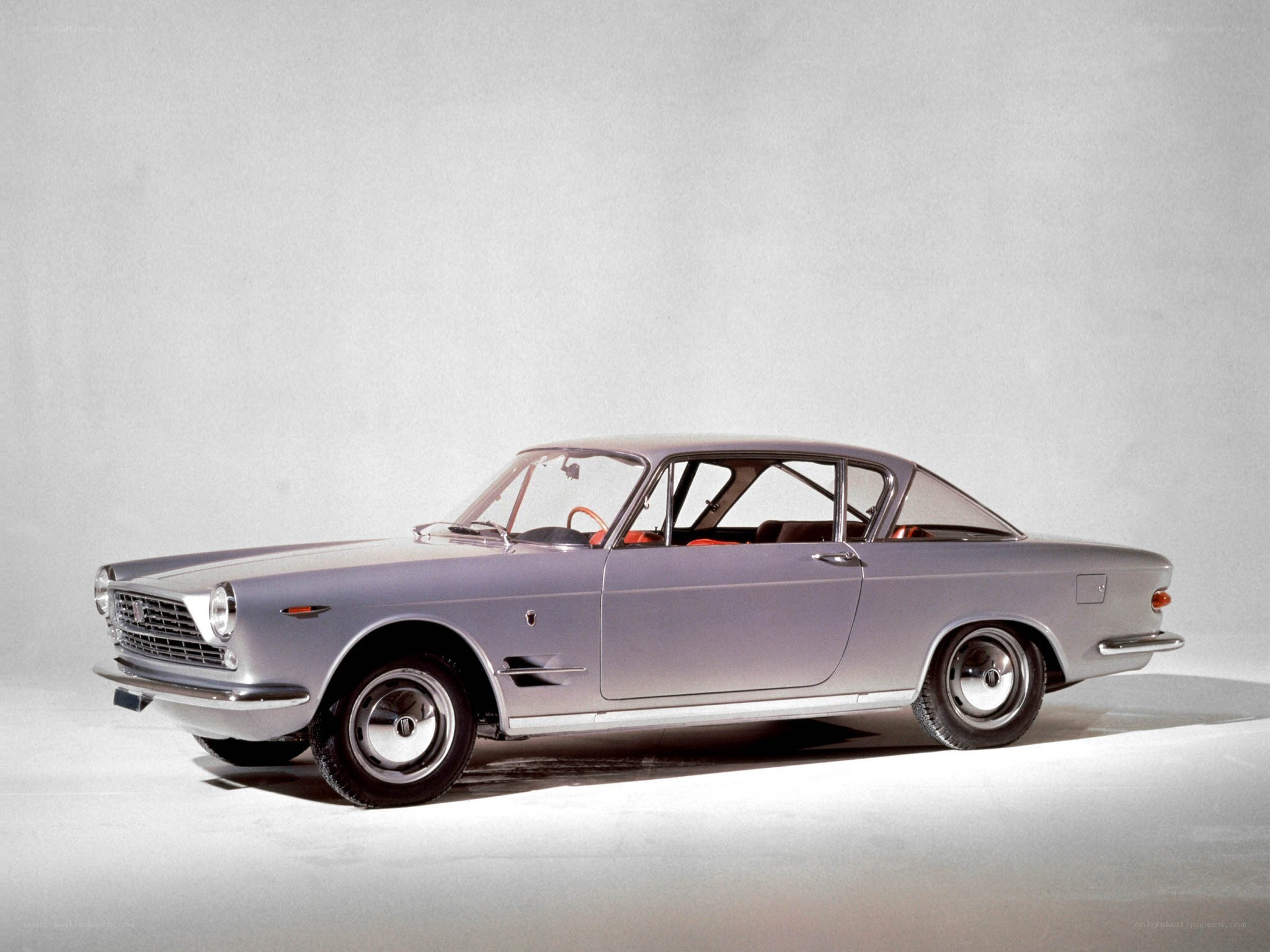 Classic silver coupe car