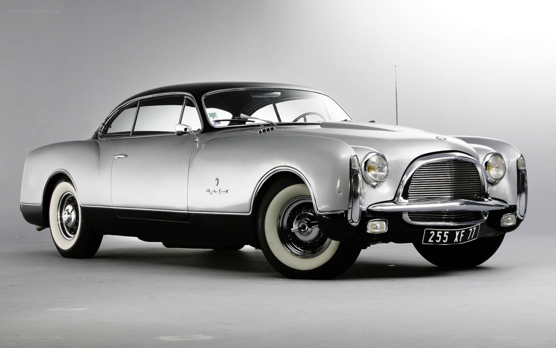 Classic silver coupe car