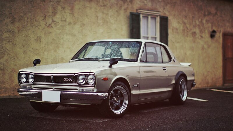 Classic silver Nissan Skyline GT-R