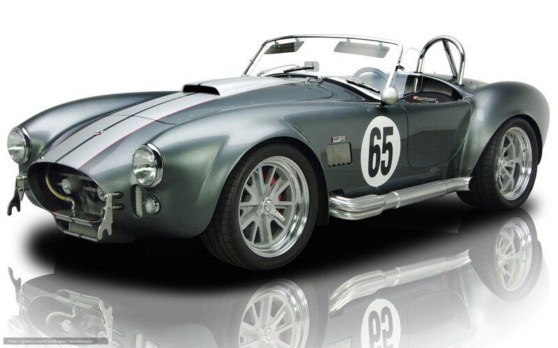 Classic silver race car