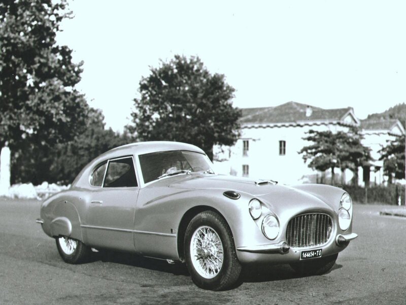 Classic silver sports car