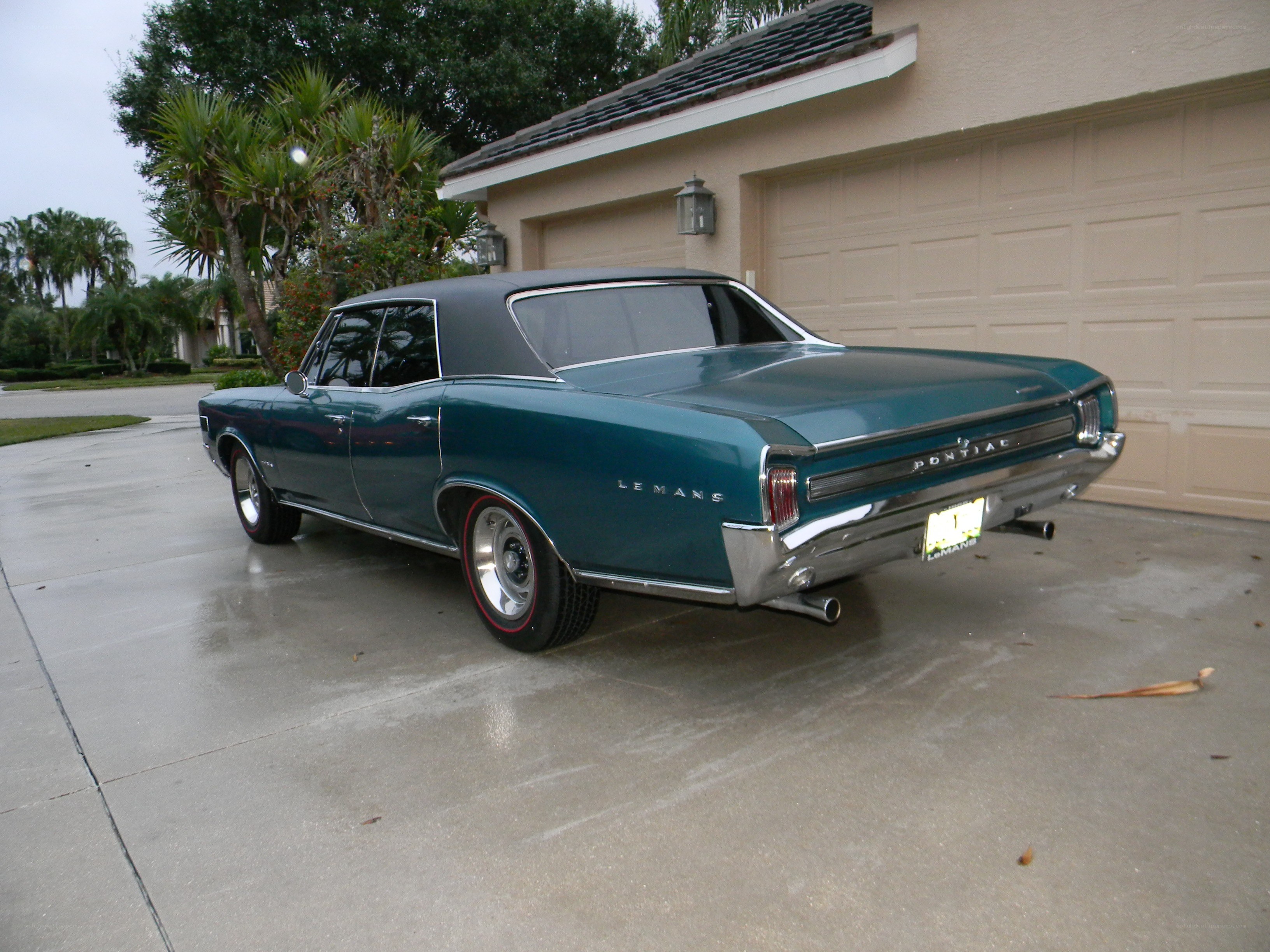 Classic teal Pontiac LeMans