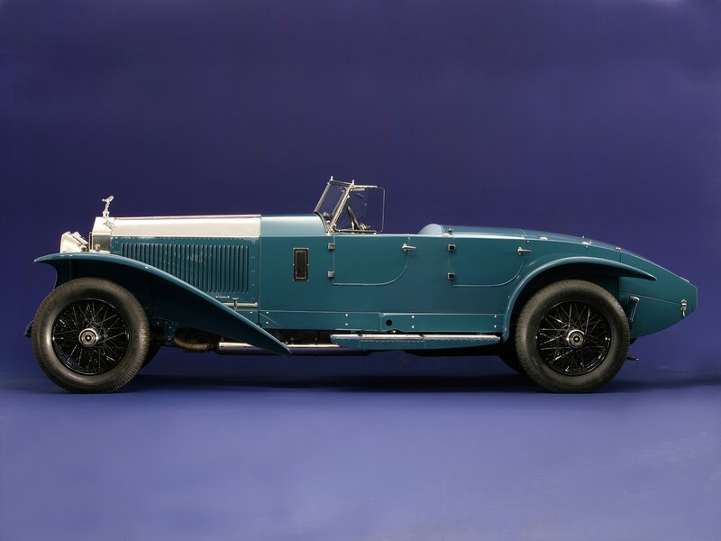 Classic teal Rolls-Royce car
