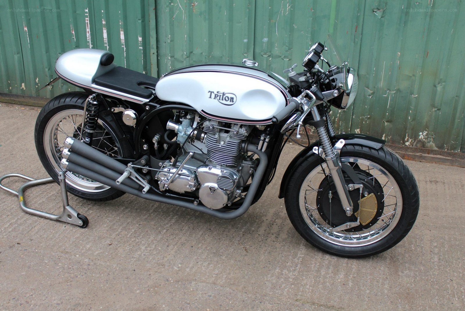 Classic Triton motorcycle