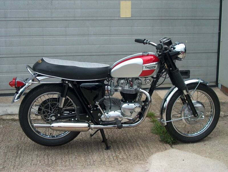 Classic Triumph Motorcycle