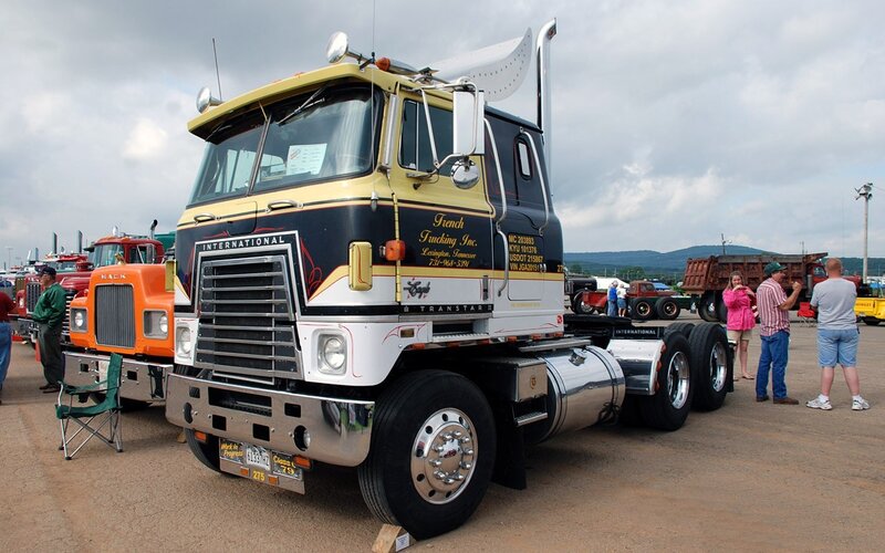 Classic truck show display