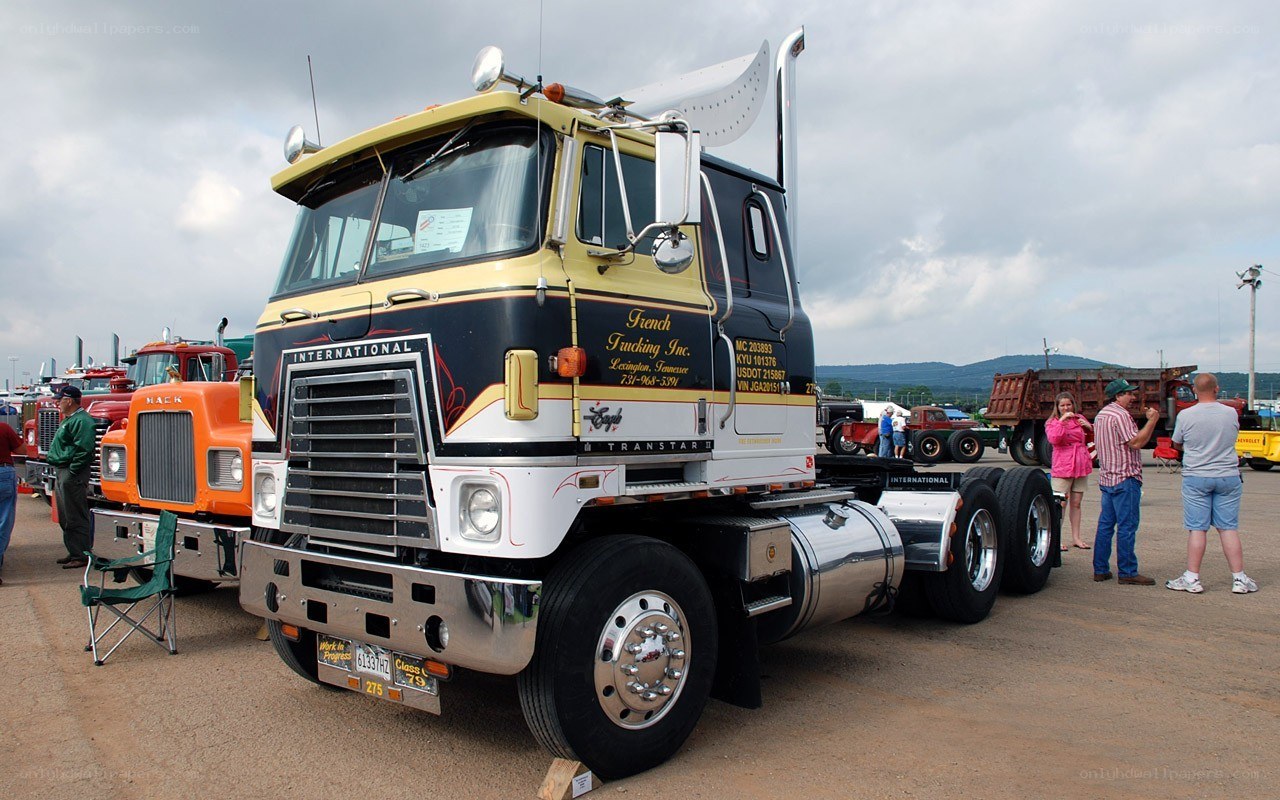 Classic truck show display