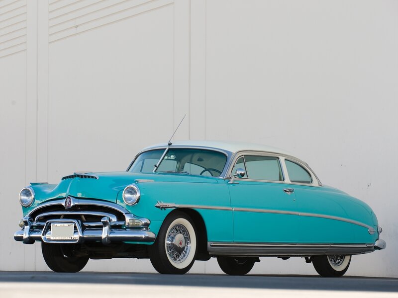 Classic turquoise car