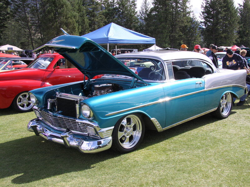 Classic Turquoise Car — Outdoor