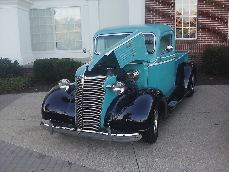 Classic Turquoise Pickup Truck — Calm, Afternoon