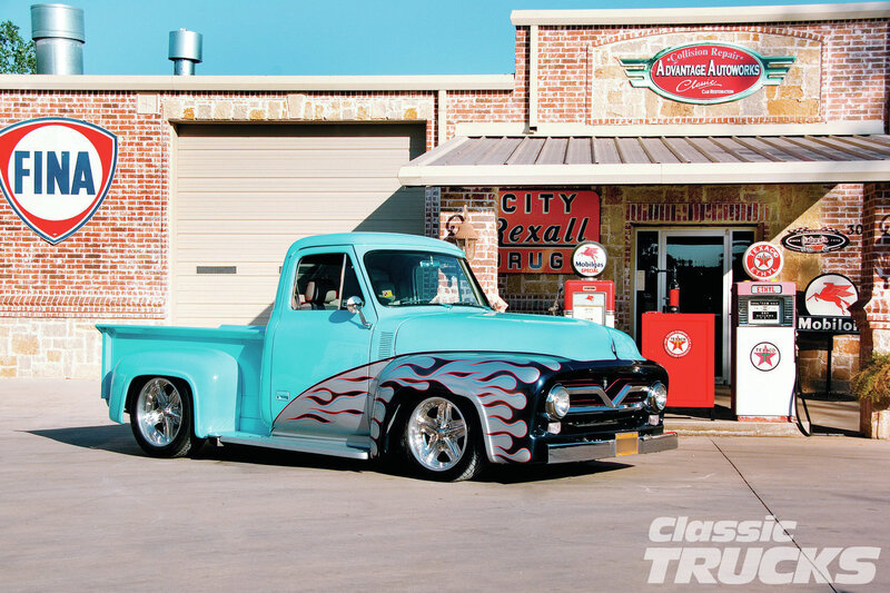 Classic Turquoise Pickup Truck — Nostalgic