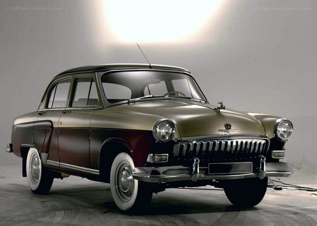 Classic two-tone sedan car