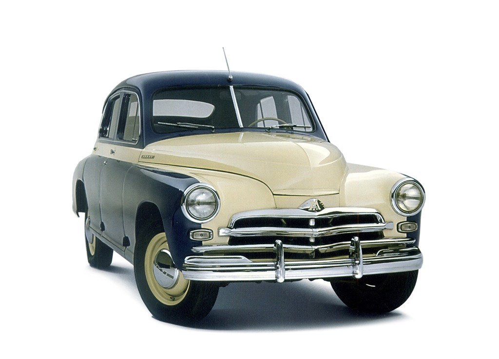 Classic two-tone sedan car