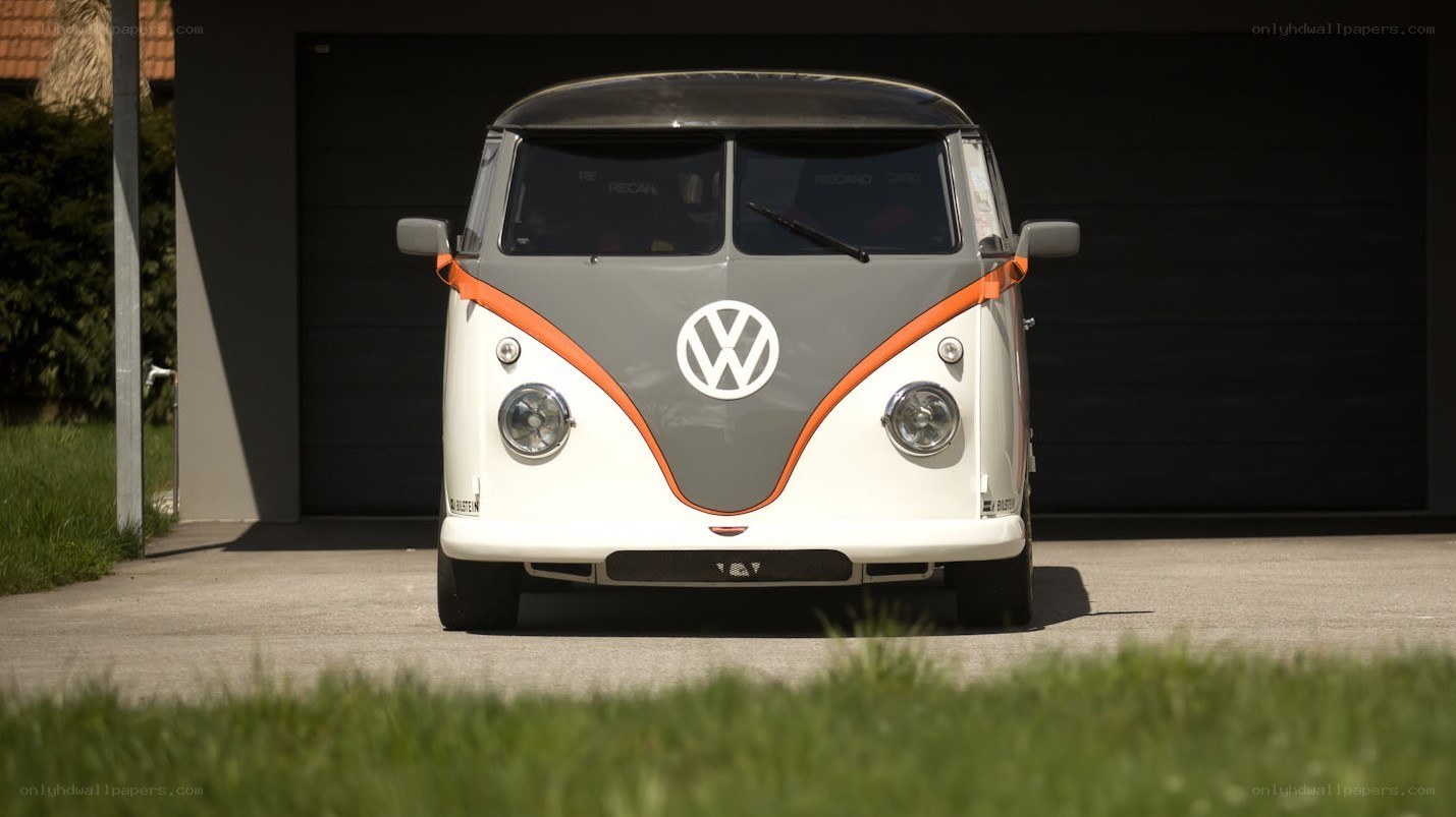 Classic VW Bus with custom paint