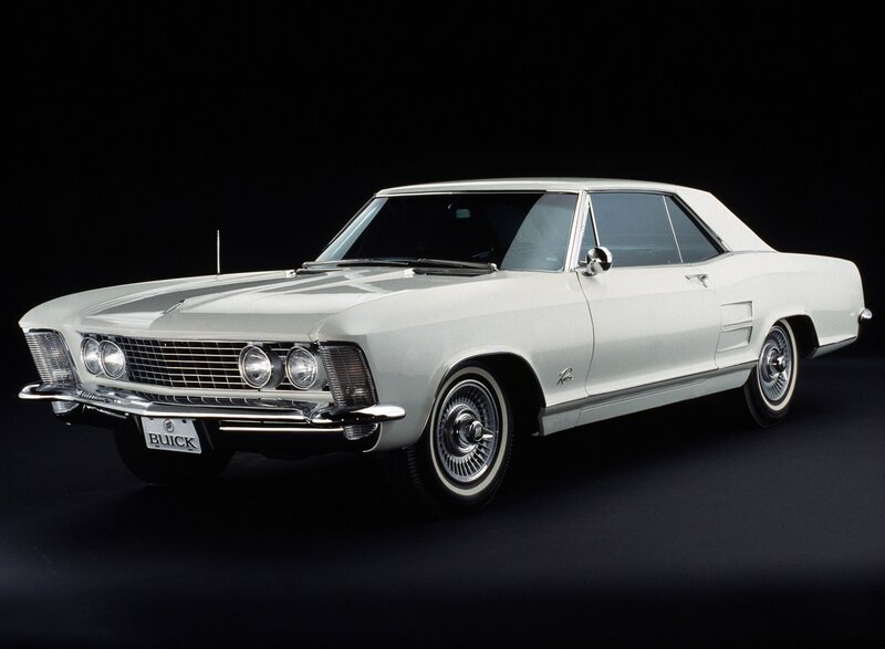 Classic white Buick Riviera