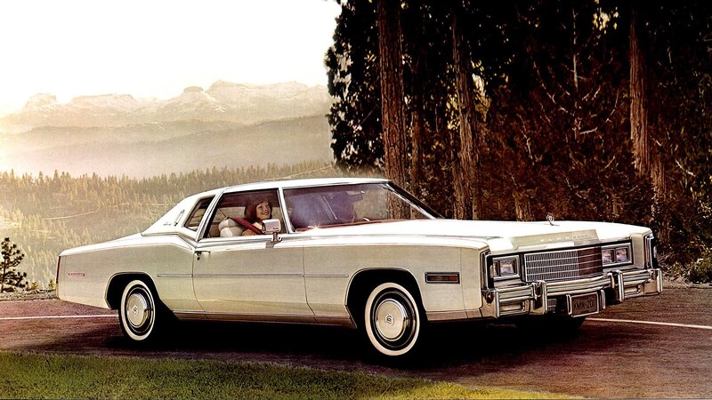 Classic white Cadillac Eldorado