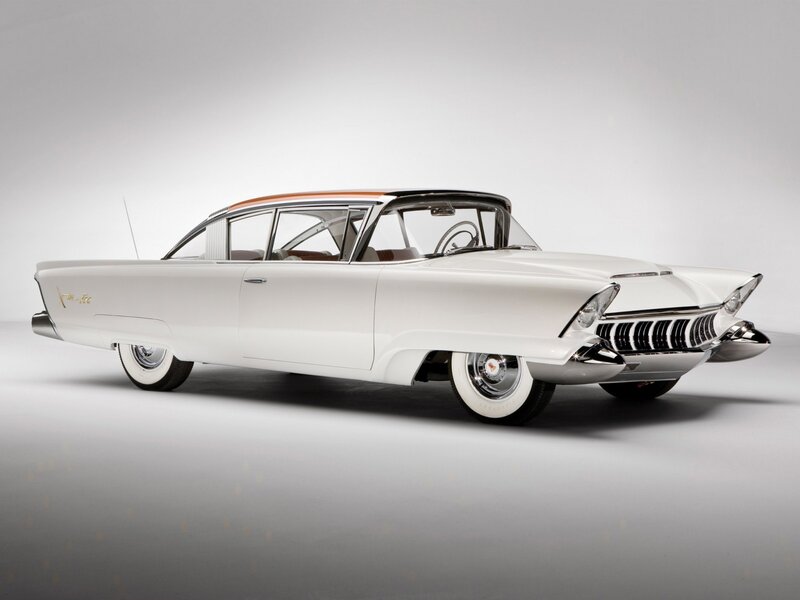 Classic white concept car