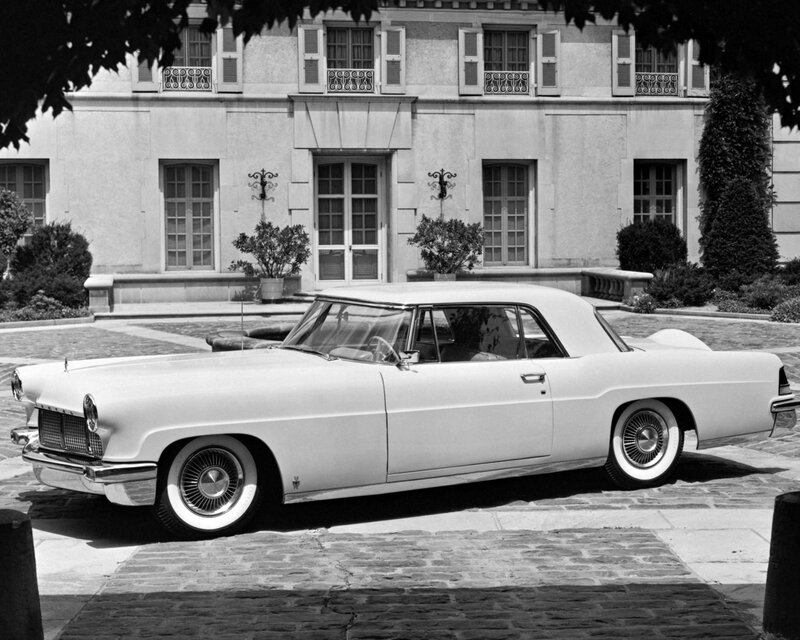Classic white convertible car