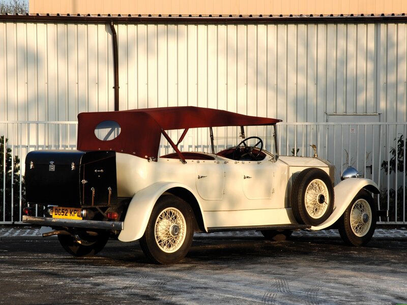 Classic white convertible car