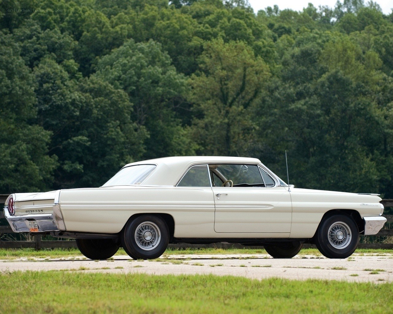 Classic white coupe car