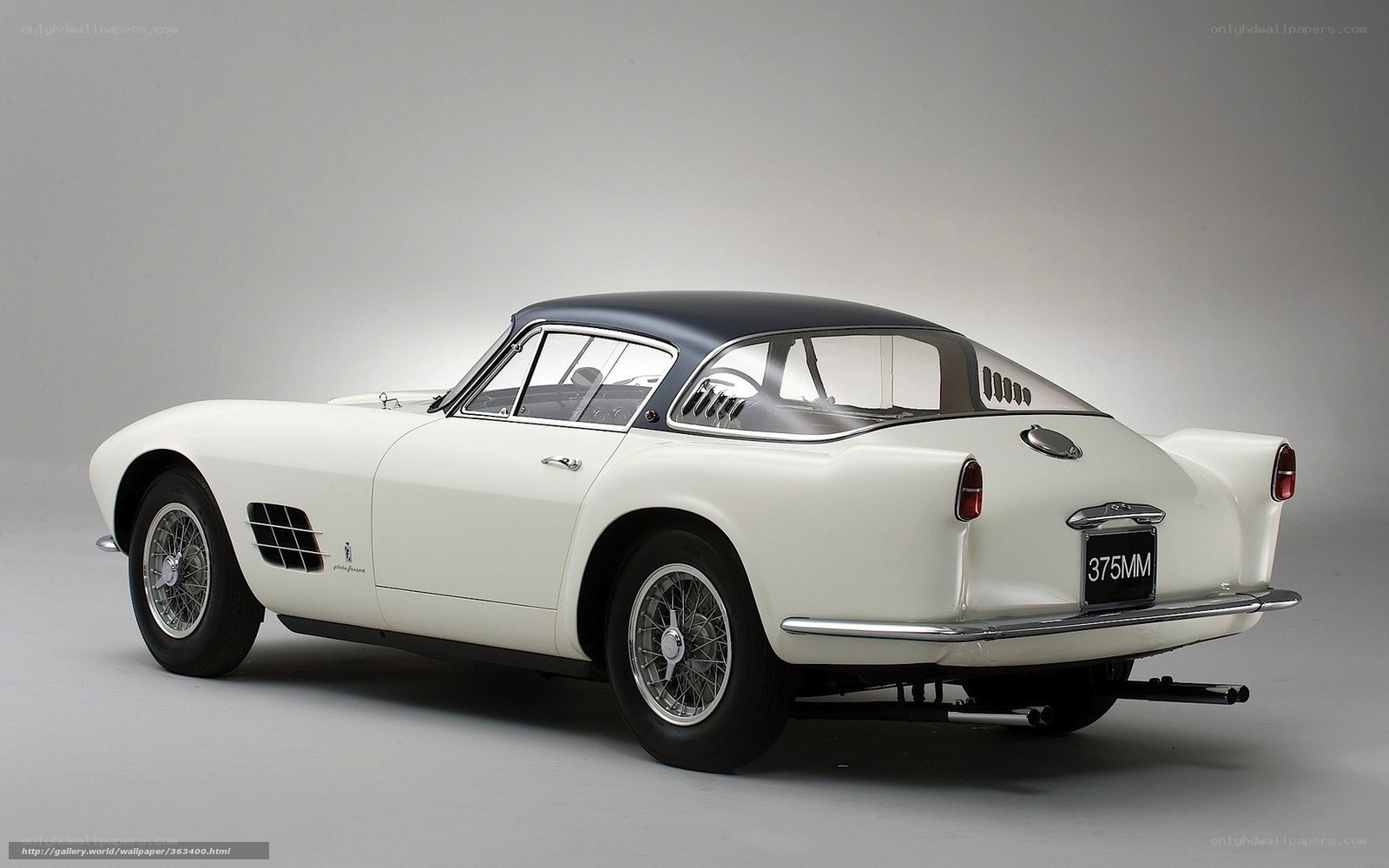 Classic white Ferrari 375MM