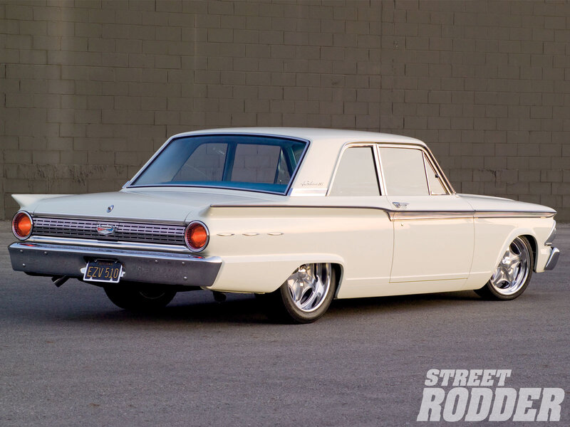Classic white Ford Fairlane