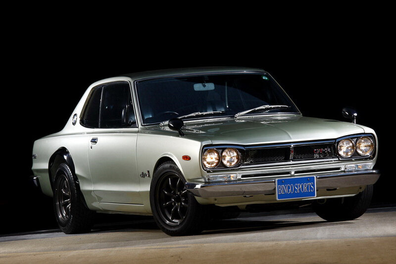 Classic white sports car